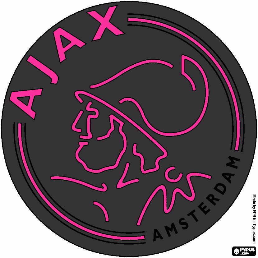 ajax amsterdam kleurplaat