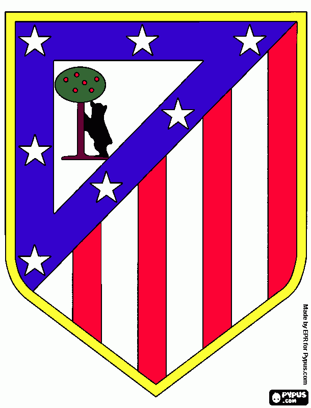 atletico kleurplaat