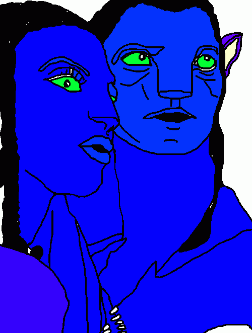 avatar kleurplaat
