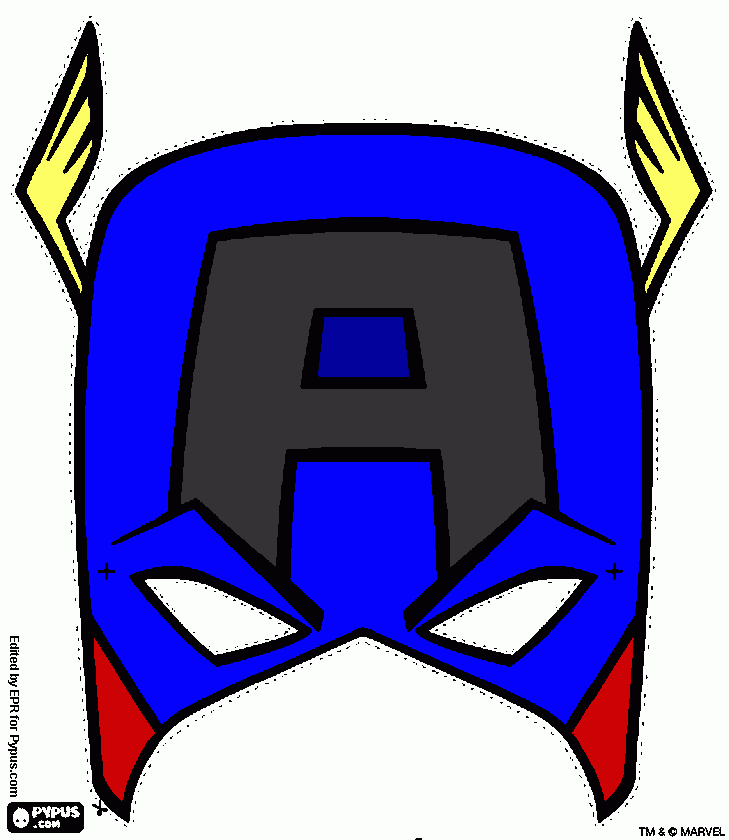 avengers masker kleurplaat