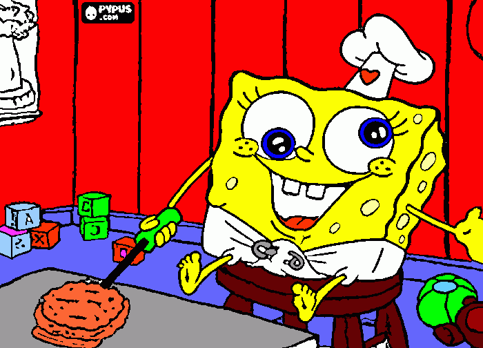 babby sponsbob kleurplaat
