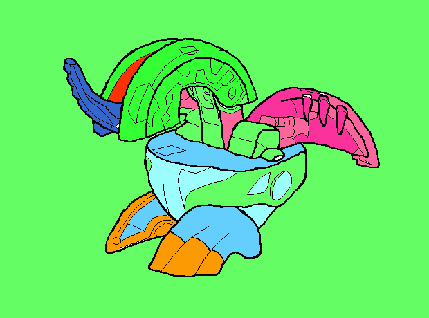 Bakugan Brent kleurplaat