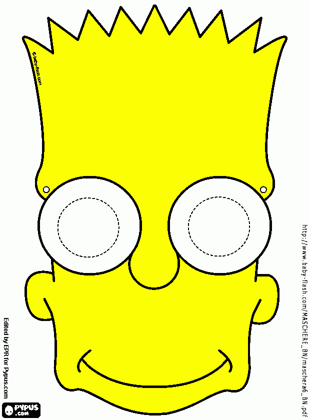 bart simpson kleurplaat