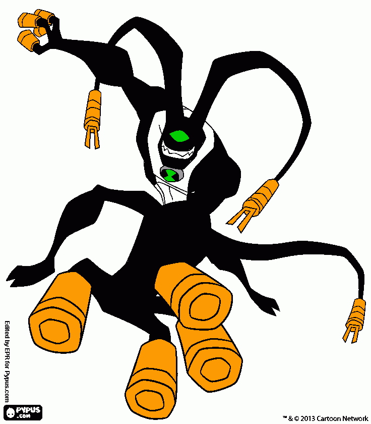 ben 10 feedback kleurplaat