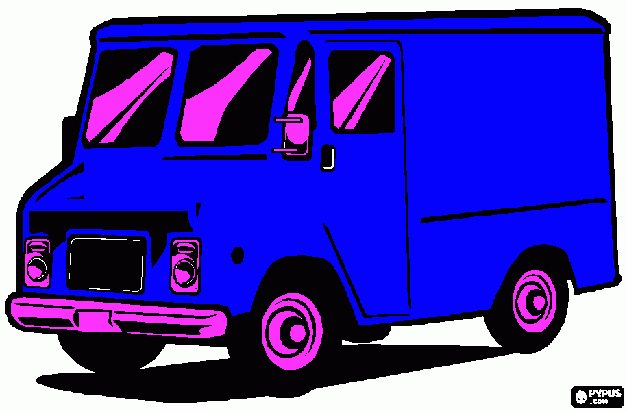 bestelwagen kleurplaat