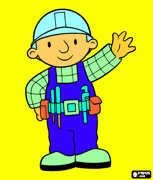 Bob de bouwer kleurplaat
