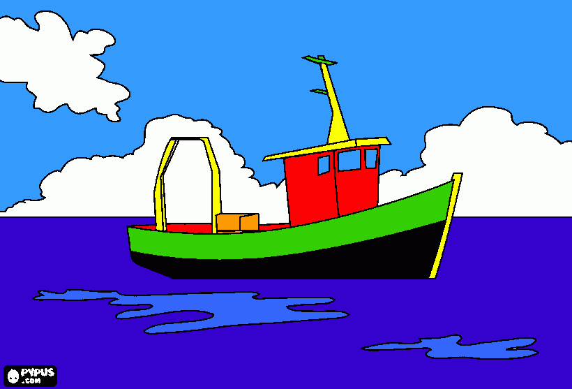 boot danny kleurplaat