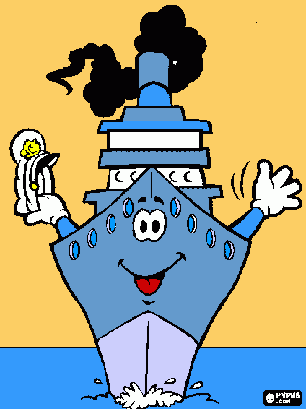 bootje kleurplaat