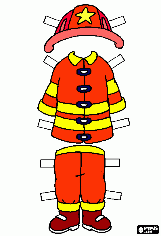 brandweerman kleurplaat