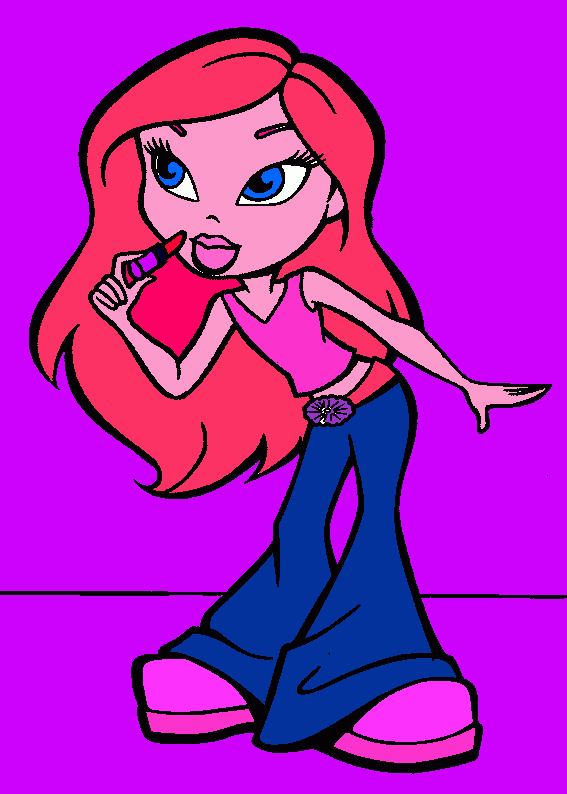 bratz kleurplaat