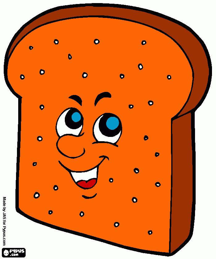 brood kleurplaat