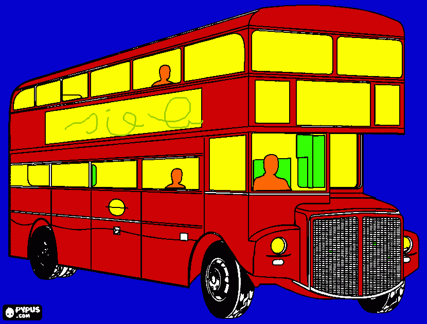 bus van siebe kleurplaat