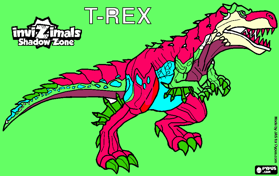 carnage rex kleurplaat
