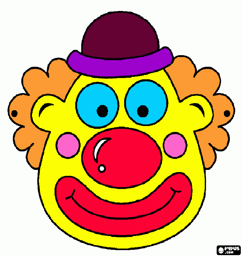 clown 1 kleurplaat