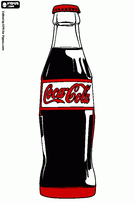coca-cola kleurplaat