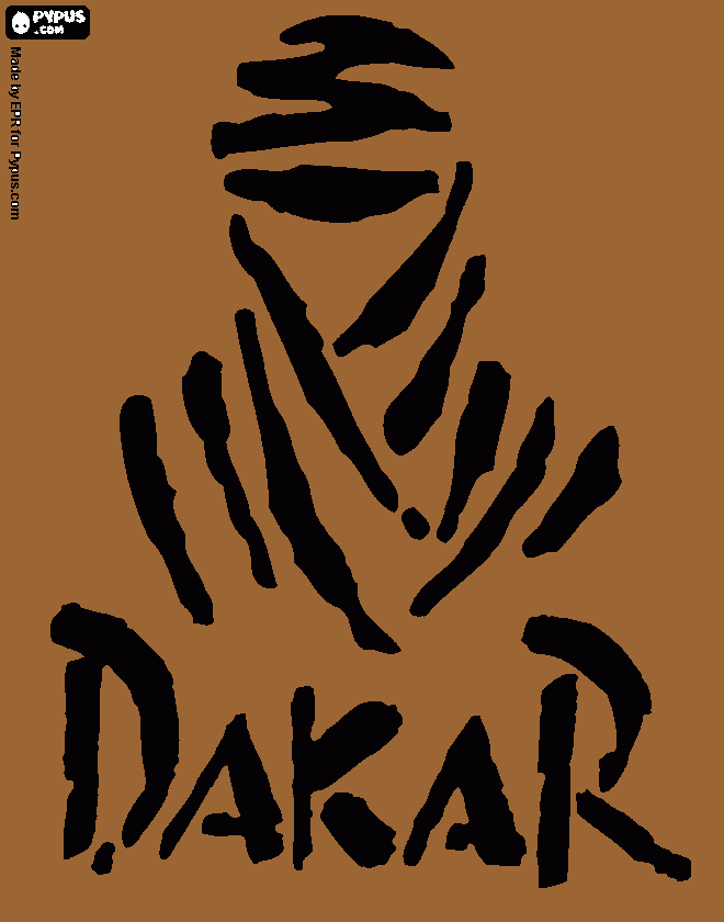dakar kleurplaat