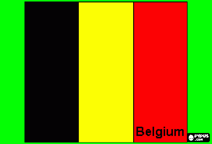 De Belgische vlag kleurplaat