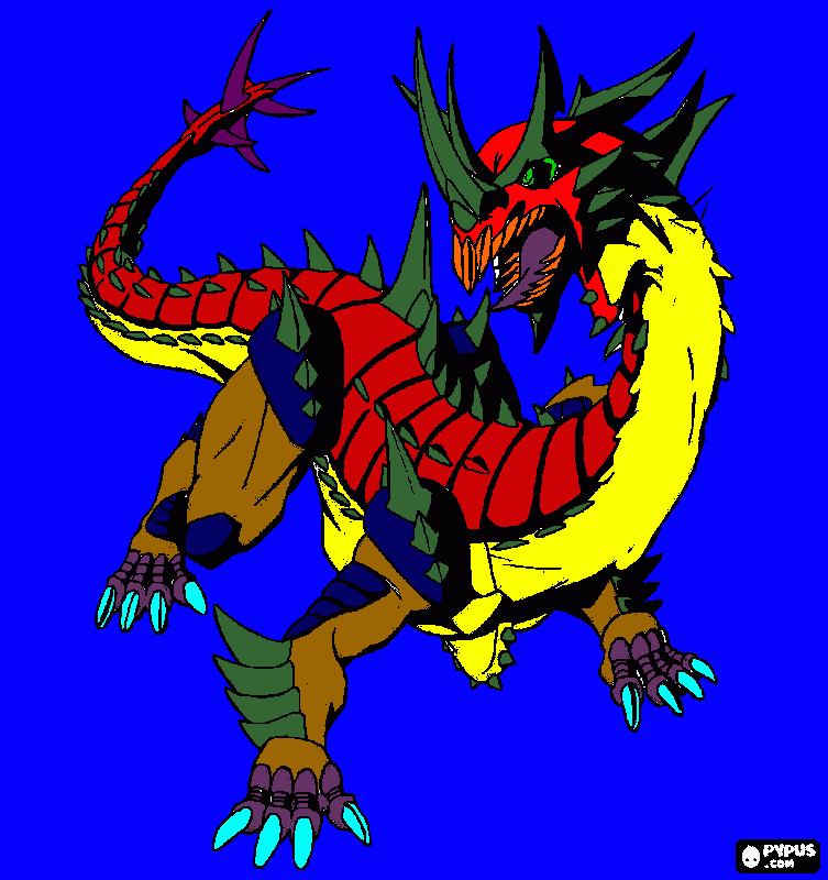 drakenoid kleurplaat