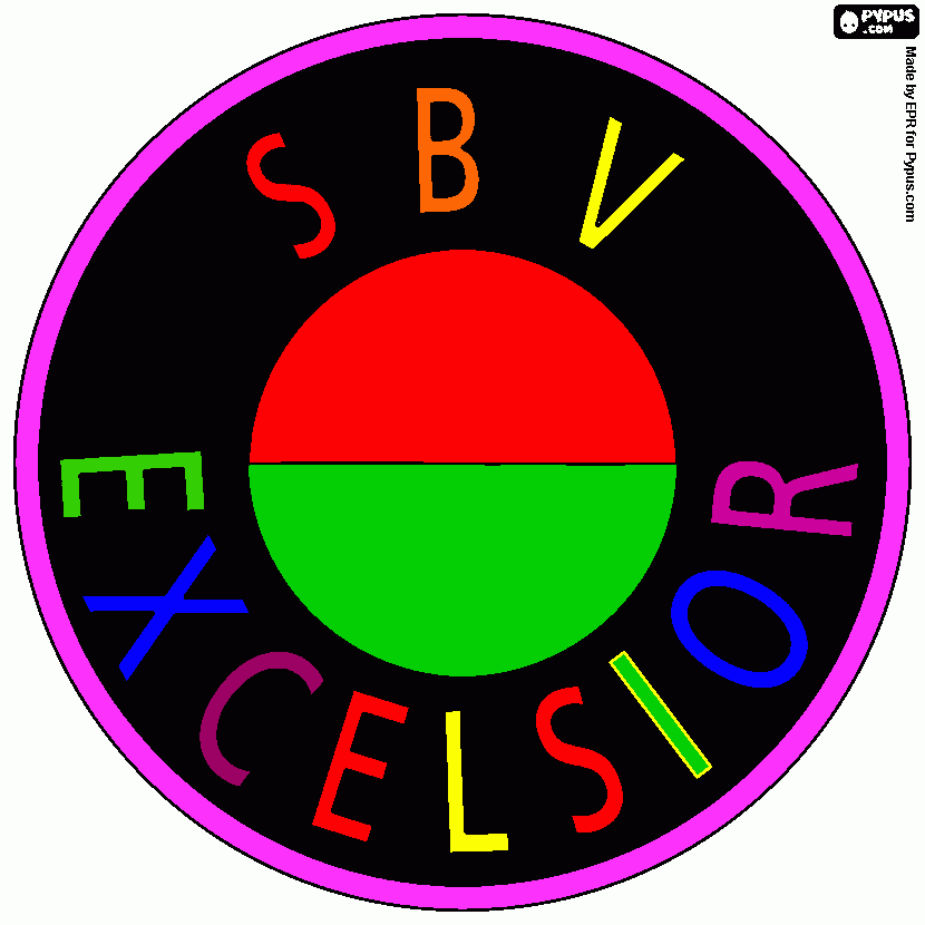 excelsior kleurplaat