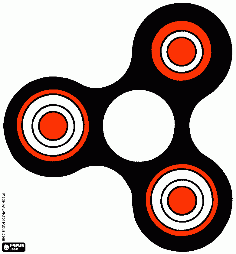 fidget spinner kleurplaat