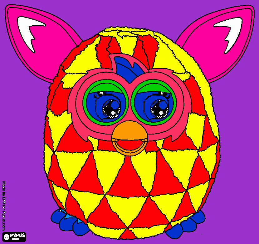 Furby Boom! kleurplaat