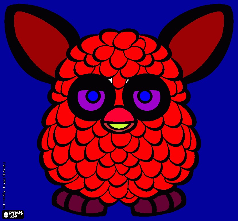 furby kleurplaat