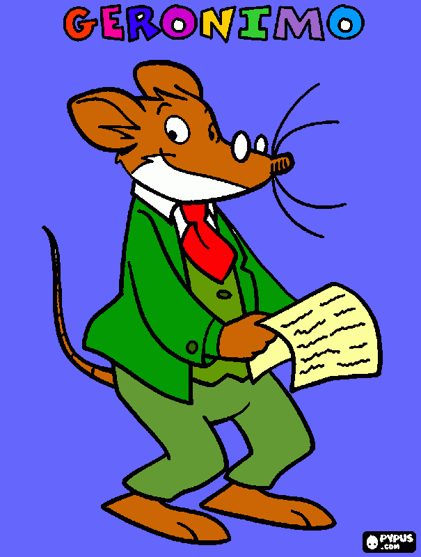 geronimo stilton kleurplaat