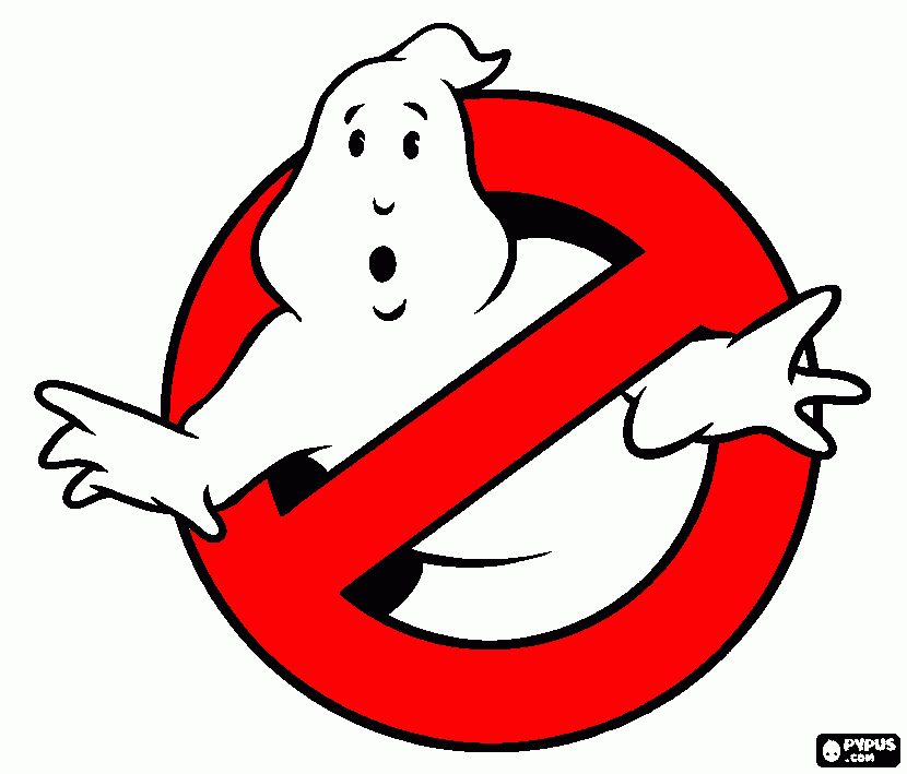 Ghostbusters logo kleurplaat