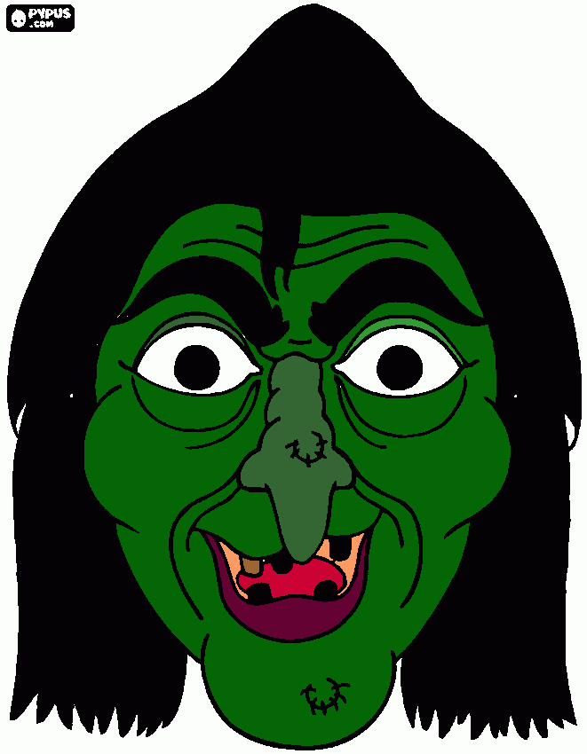 heks kleurplaat