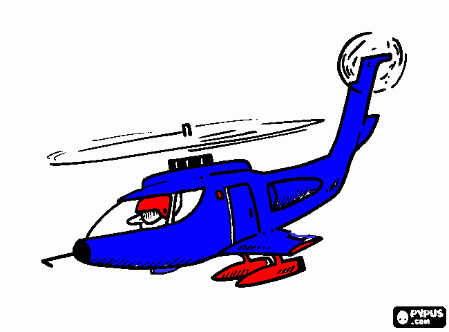 helikopter kleurplaat