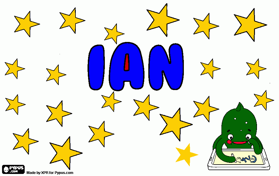 ian kleurplaat