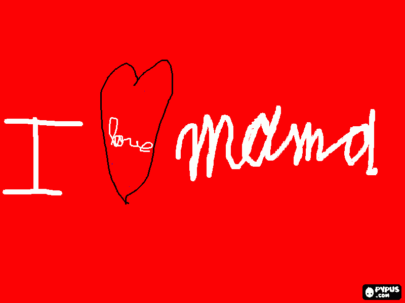 ik hou van mijn mama kleurplaat