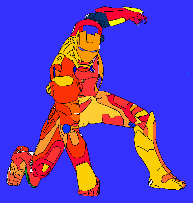 iron man kleurplaat