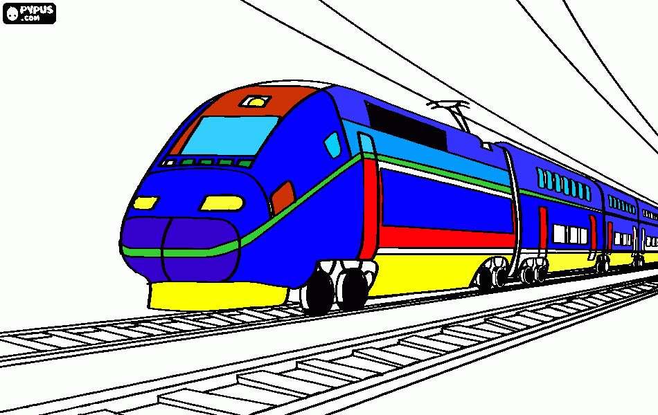 Jochem trein kleurplaat