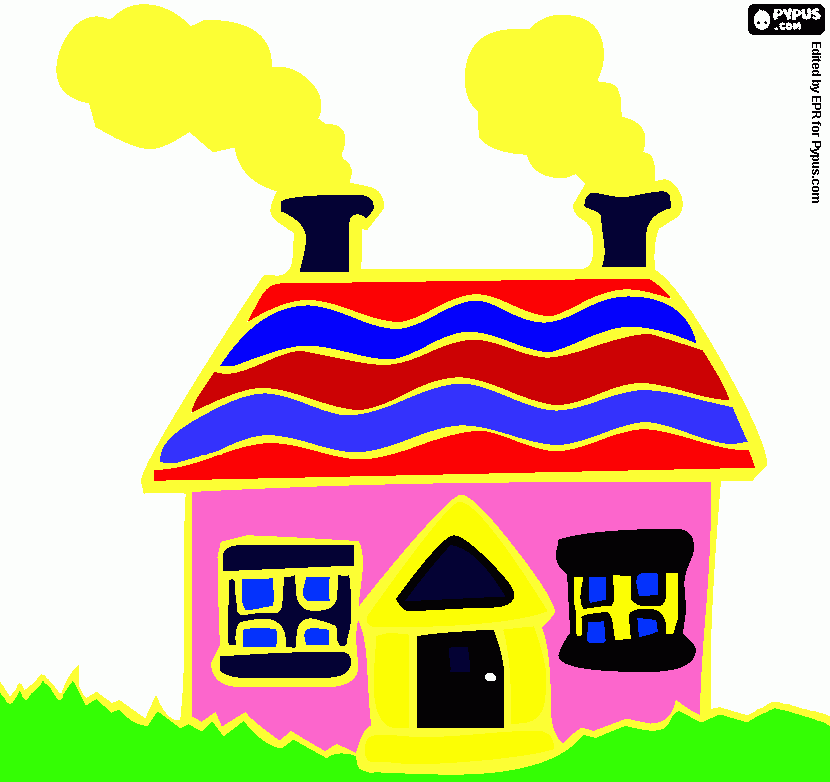 Kamiel huis kleurplaat