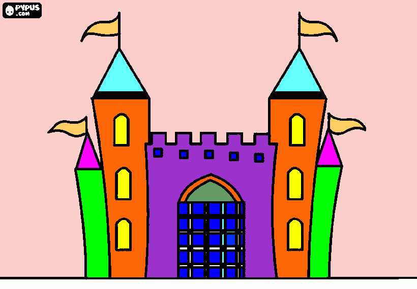 kasteel voor Lotte kleurplaat