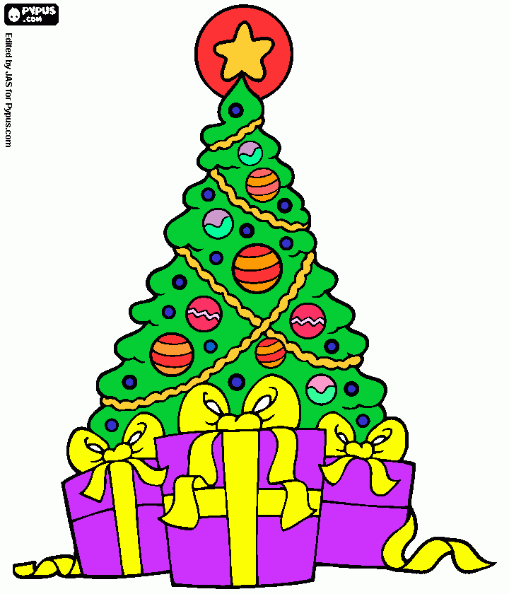 kerst kleurplaat