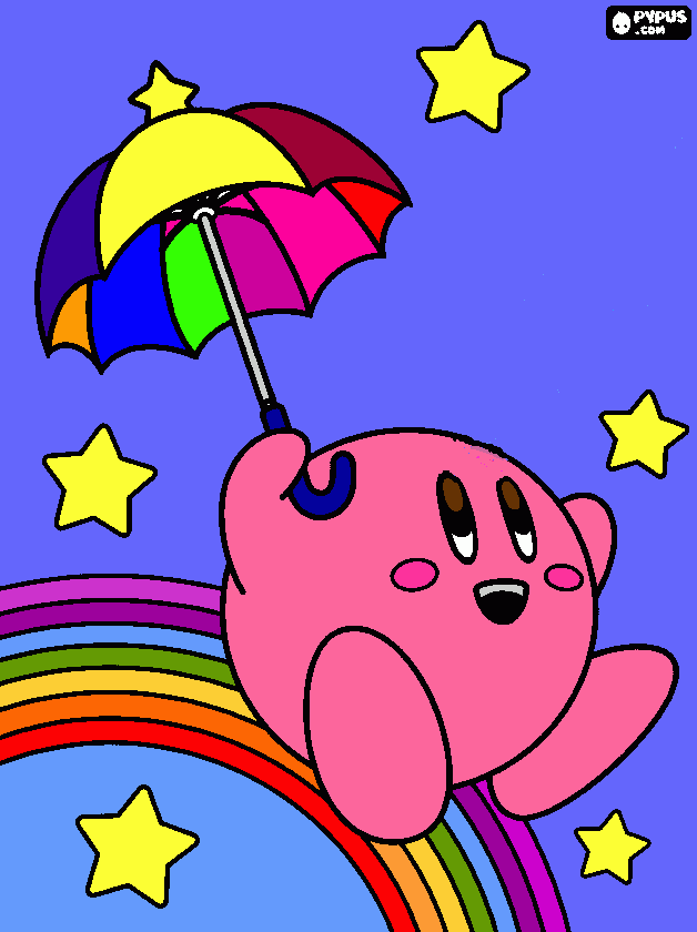 kirby kleurplaat