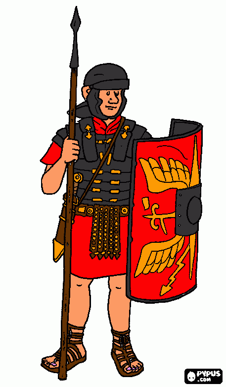 lego roman kleurplaat