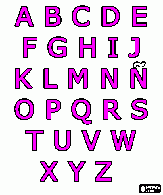 letter kleurplaat