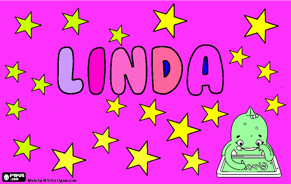 linda kleurplaat kleurplaat