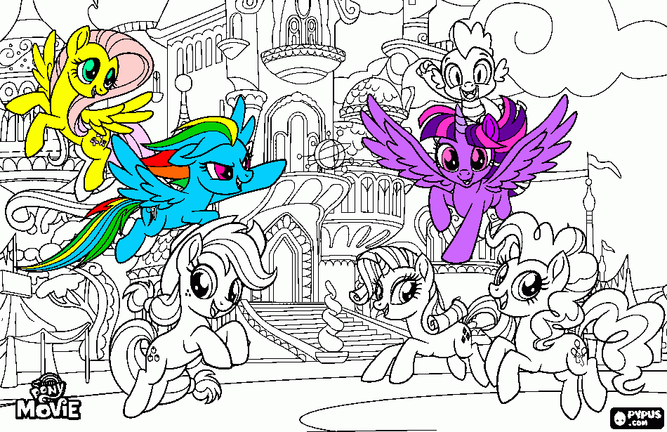little pony tekening kleurplaat