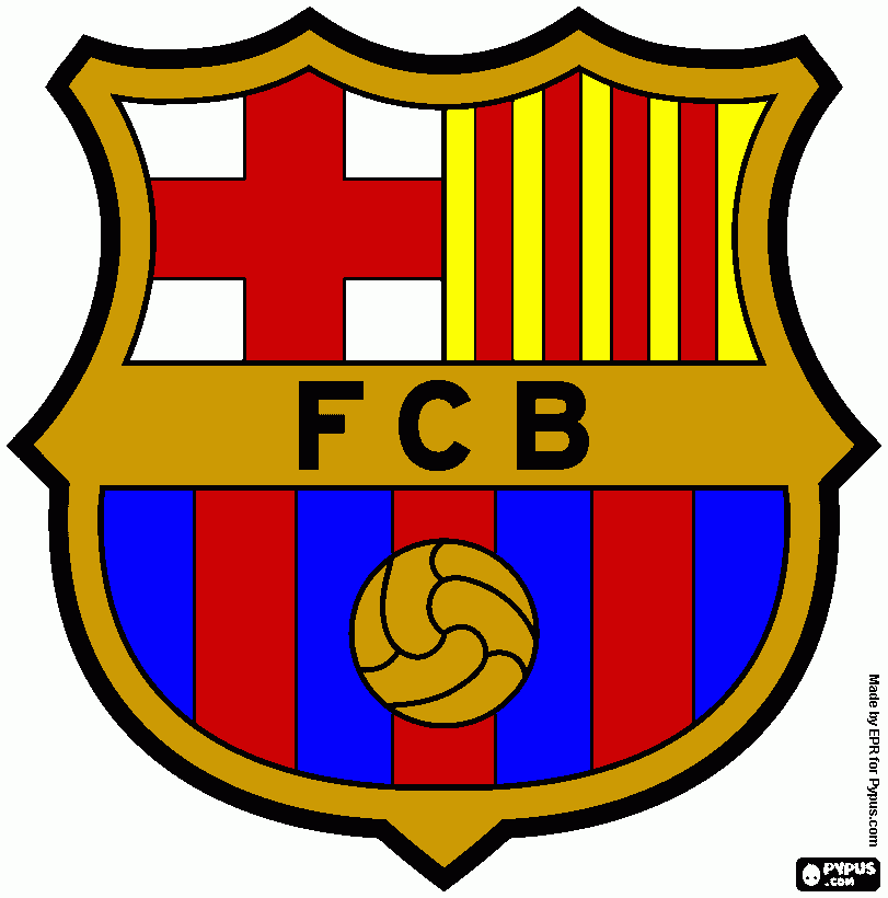 logo Barcelona kleurplaat