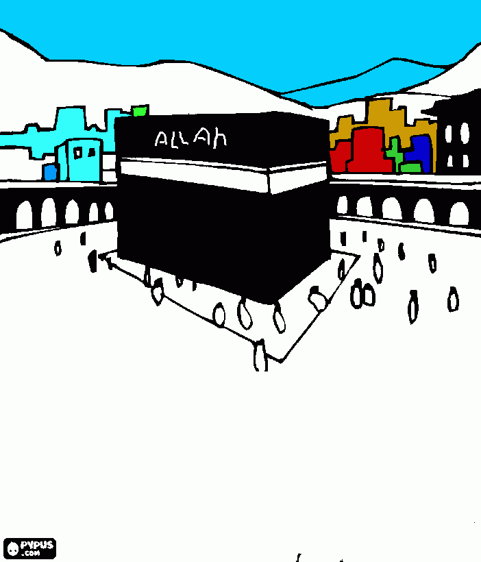 mecca kleurplaat