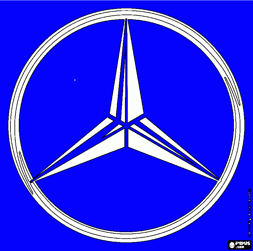 mercedes tekening kleurplaat