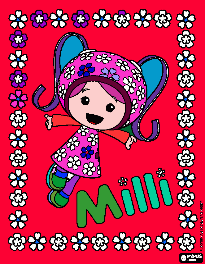Milli kleurplaat