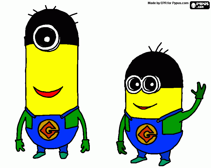 ninja minion kleurplaat