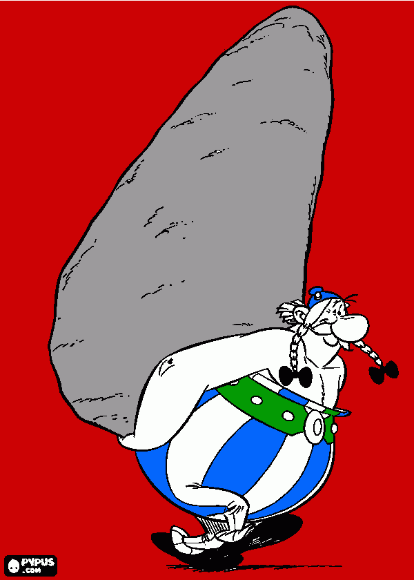 obelix kleurplaat