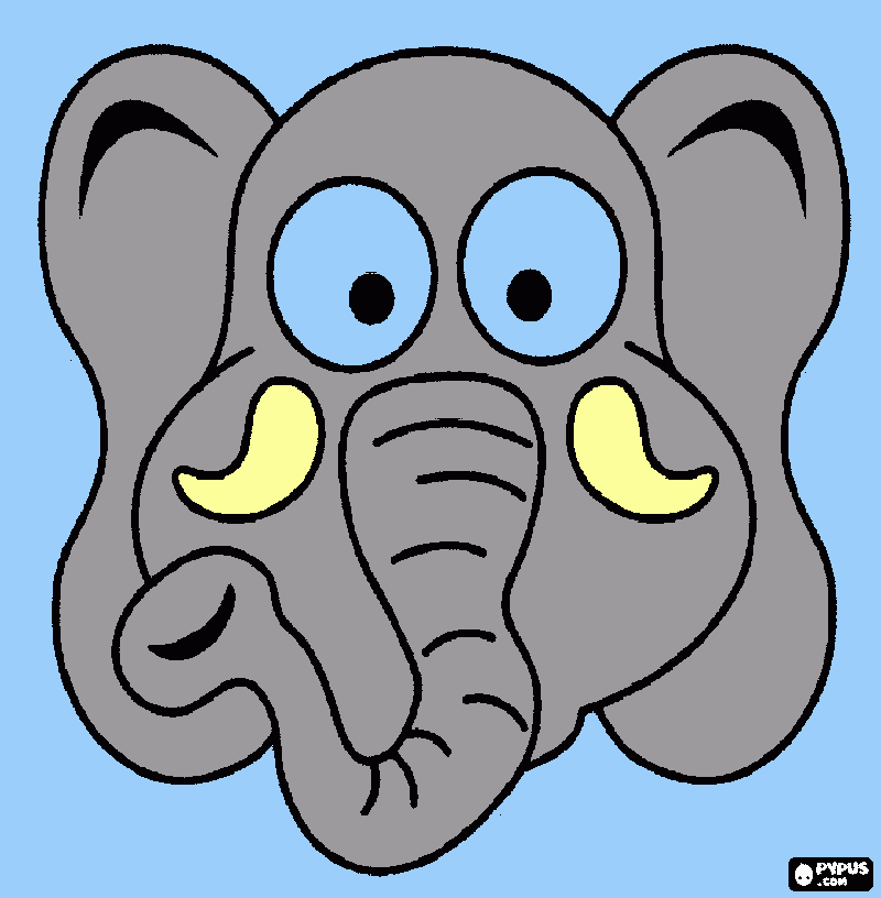 olifant kleurplaat