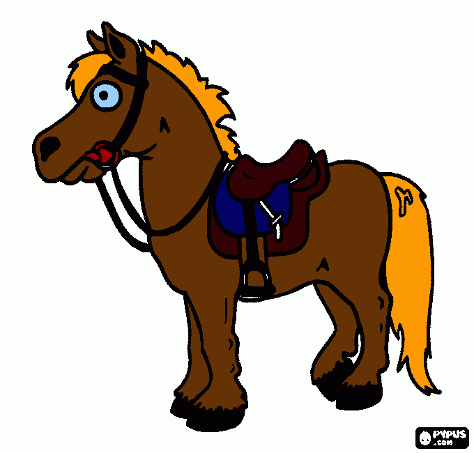 paard sepriezen sinterklaas , serena kleurplaat